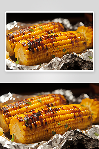 数字艺术美味烤玉米图片
