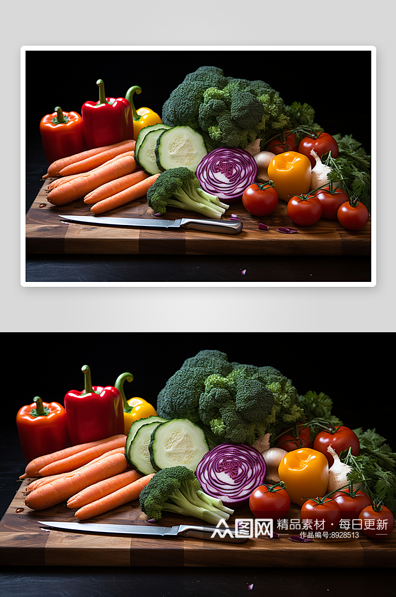 数字艺术一堆蔬菜图片素材