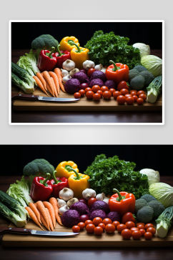 数字艺术一堆蔬菜图片