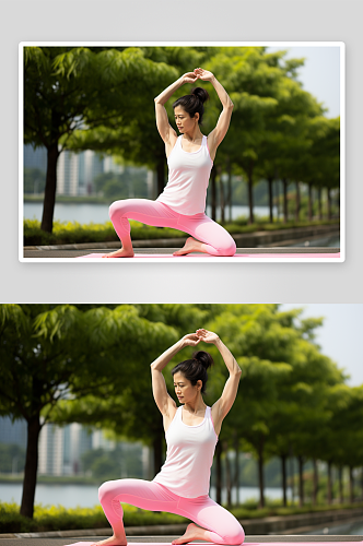 数字艺术瑜伽锻炼图片