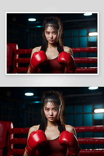 数字艺术拳击手运动图片