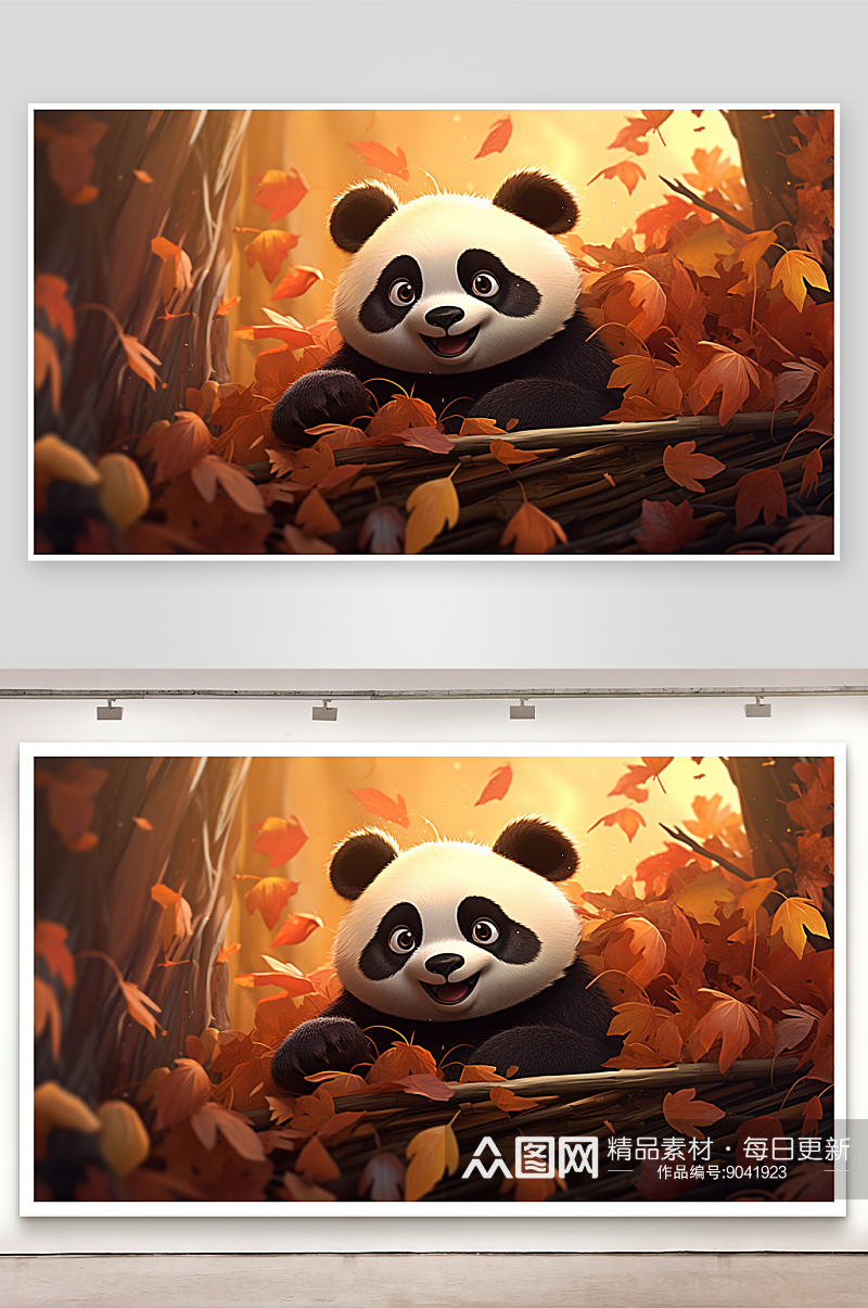 数字艺术熊猫动物素材