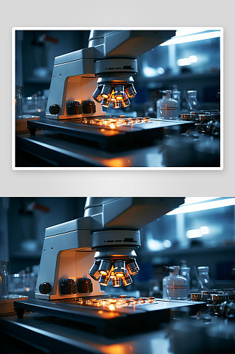 实验使用的显微镜