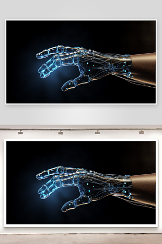 未来科技感机械智能手臂
