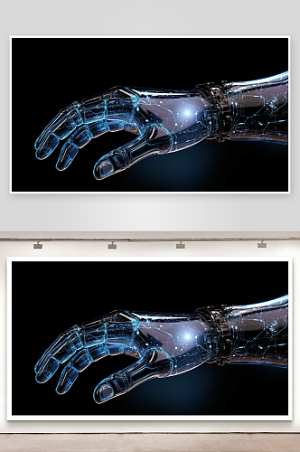 未来科技感机械智能手臂