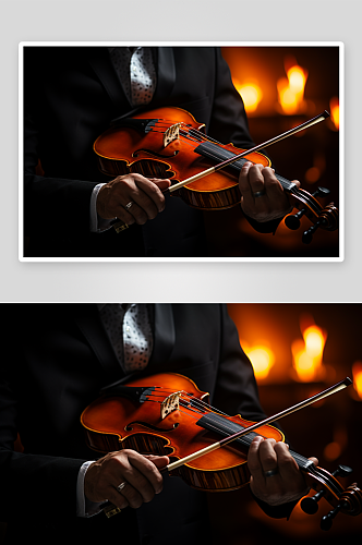 数字艺术小提琴演奏图片