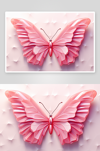 美丽漂亮的立体蝴蝶