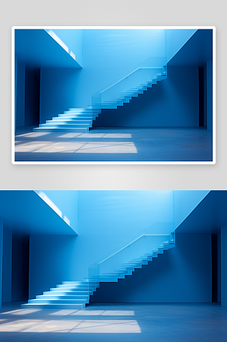 简约立体抽象楼梯建筑