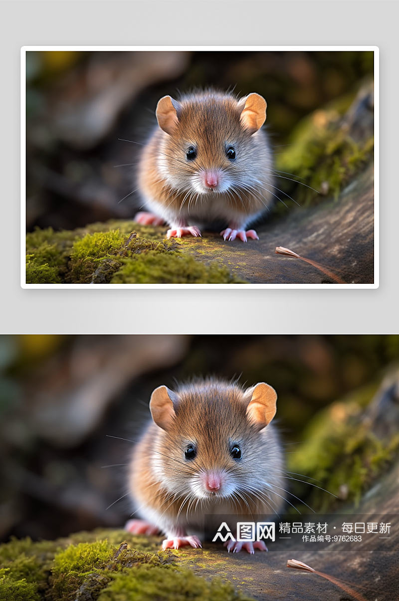 可爱的小老鼠背景素材