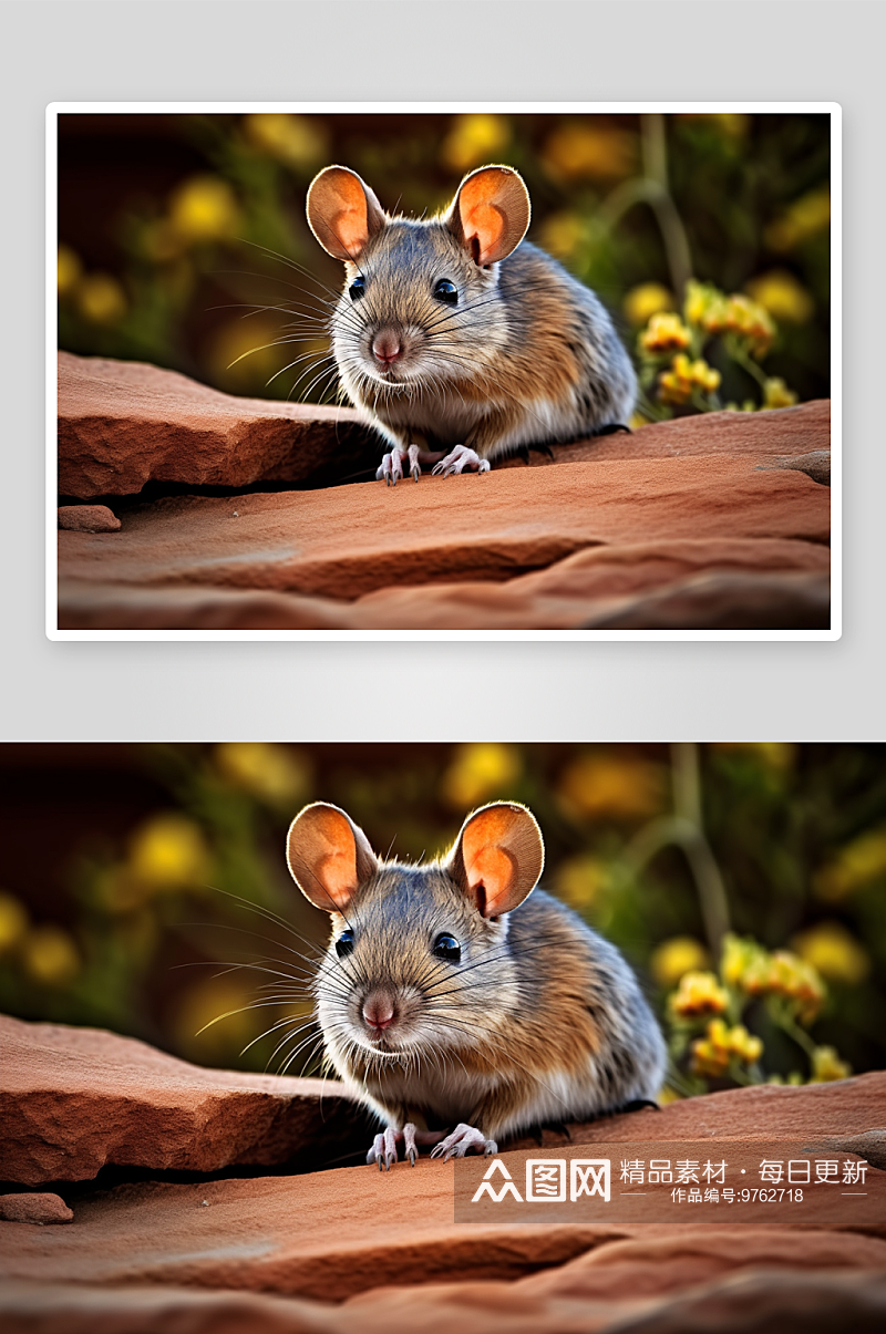 可爱的小老鼠背景素材