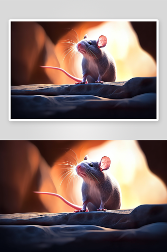 可爱的小老鼠背景