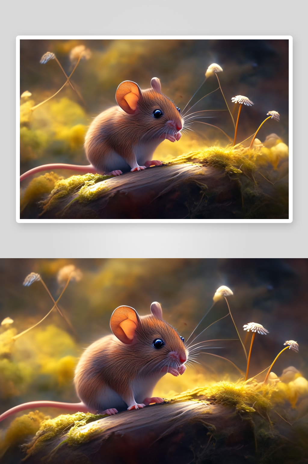 可爱的小老鼠背景素材