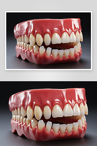 漂亮的牙齿牙套元素