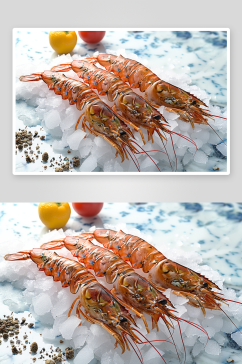 美味的皮皮虾海鲜美食