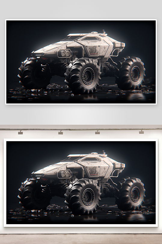 现代化科技感越野车展示