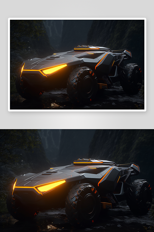 现代化科技感越野车展示