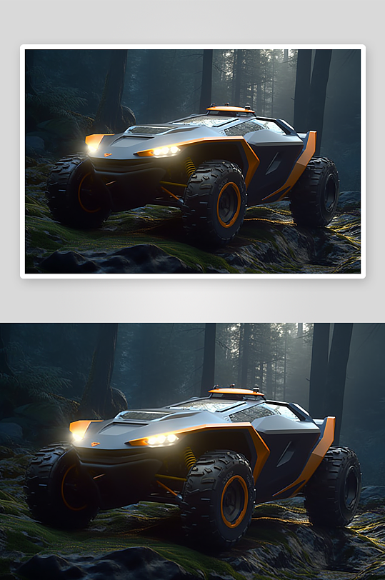 现代化科技感越野车展示