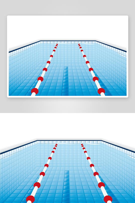 创意游泳馆泳池元素-众图网