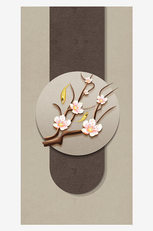 大气中式玄关装饰画