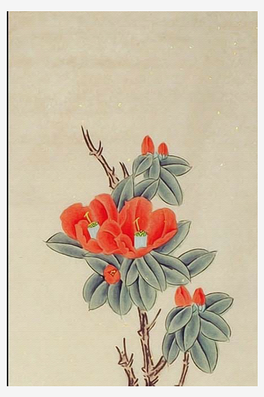 创意复古唯美花卉植物装饰画