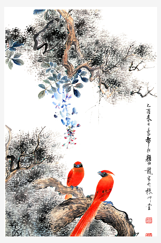 创意复古唯美花卉植物装饰画