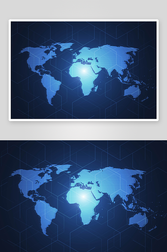 矢量科技感地球元素设计
