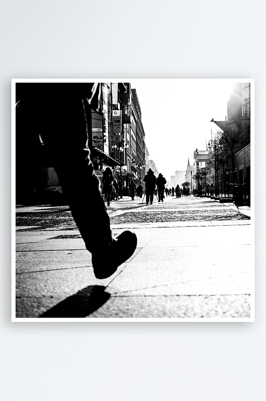 创意高清人物黑白装饰画-众图网