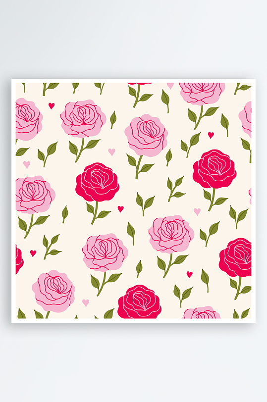 创意矢量植物花卉背景-众图网