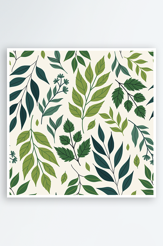 创意矢量植物花卉背景-众图网