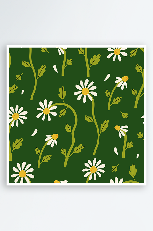 创意矢量植物花卉背景-众图网