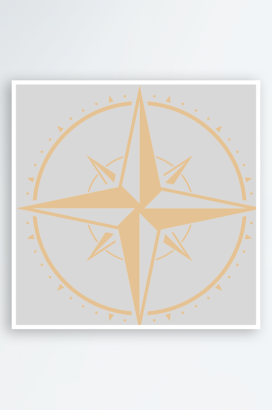 创意矢量指南针元素设计-众图网