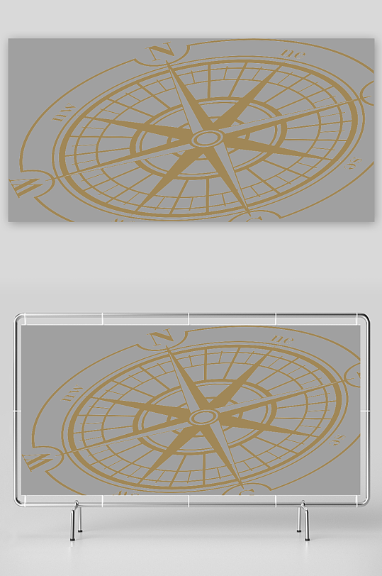 创意矢量指南针元素设计-众图网