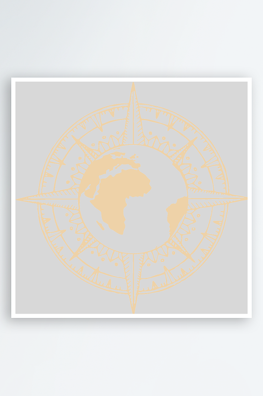 创意矢量指南针元素设计-众图网