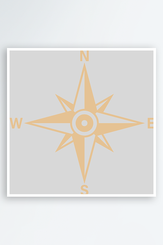 创意矢量指南针元素设计-众图网