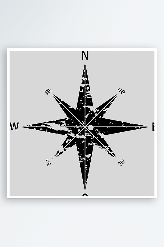 创意矢量指南针元素设计-众图网