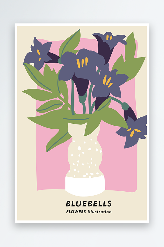 创意矢量花卉装饰画-众图网