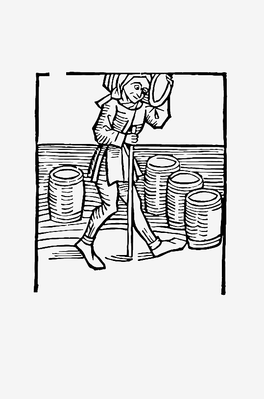 创意矢量植物元素设计-众图网