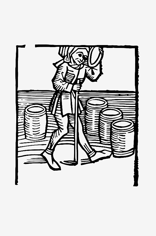 创意矢量植物元素设计-众图网