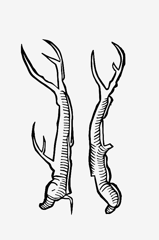 创意矢量植物元素设计-众图网