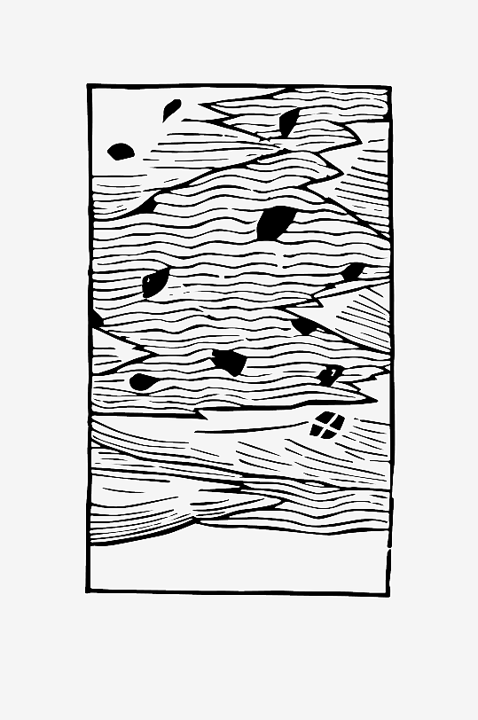 创意矢量植物元素设计-众图网
