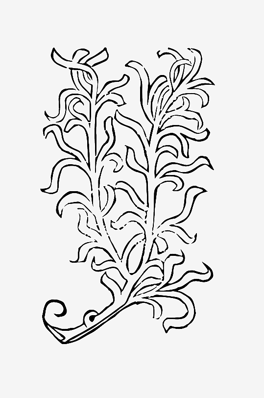 创意矢量植物元素设计-众图网