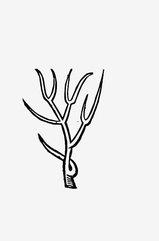 创意矢量植物元素设计-众图网