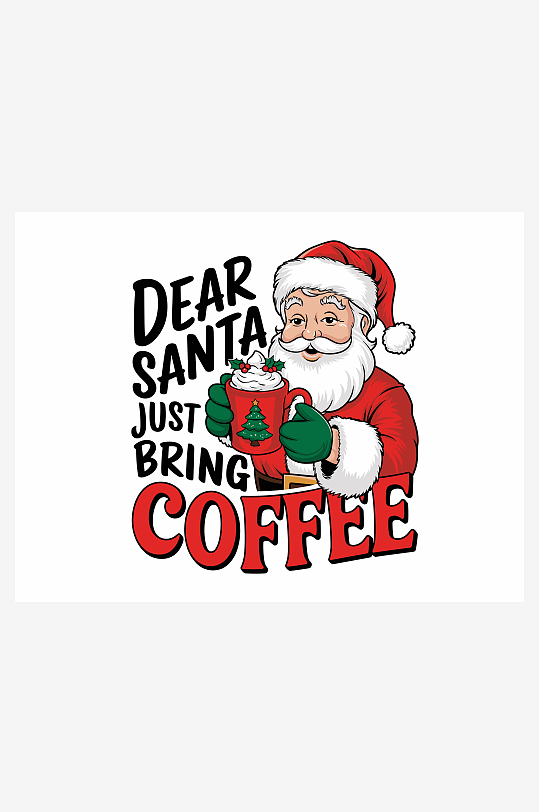 创意矢量圣诞印花元素-众图网