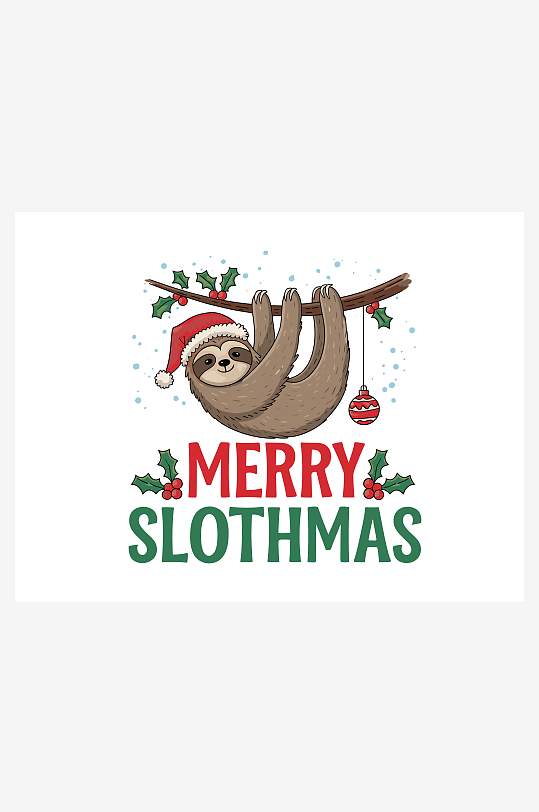 创意矢量圣诞印花元素-众图网