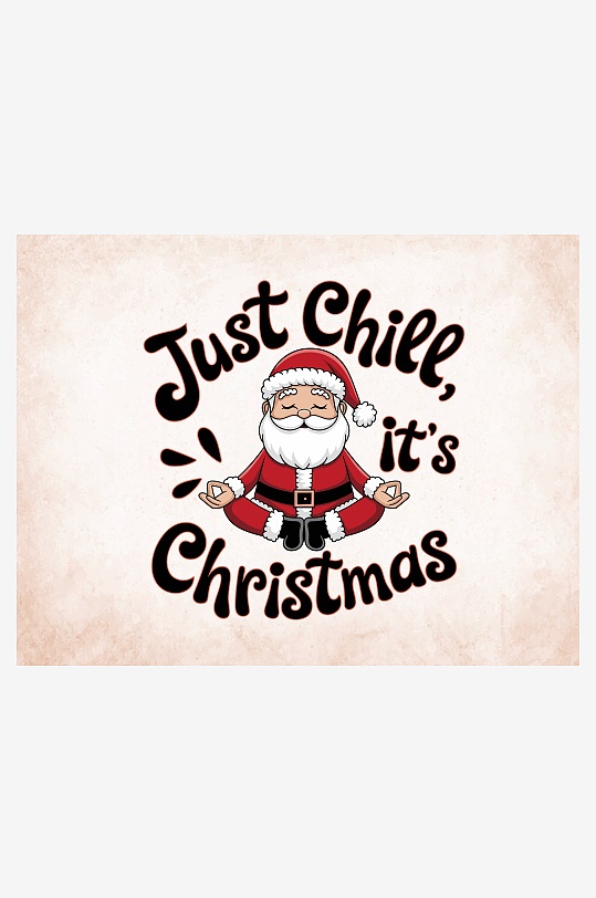 创意矢量圣诞印花元素-众图网