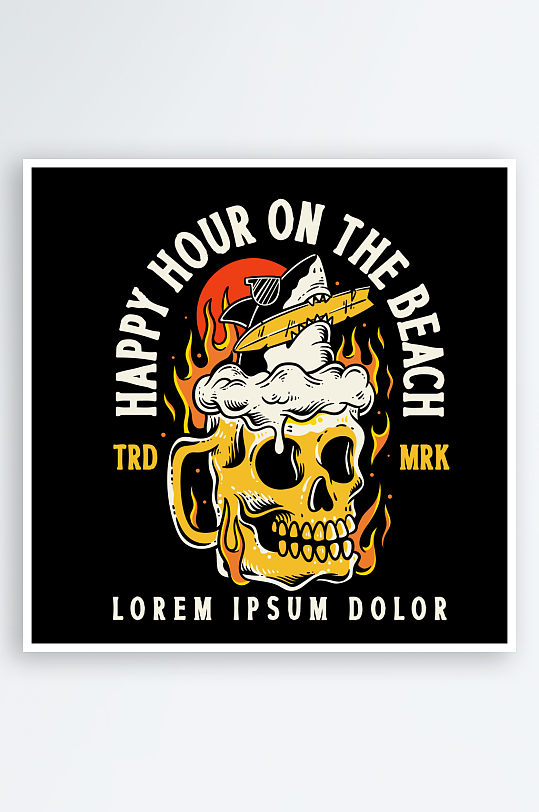 创意矢量潮流印花元素-众图网