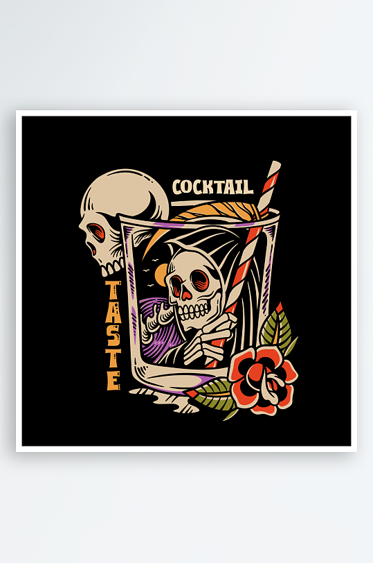 创意矢量潮流印花元素-众图网