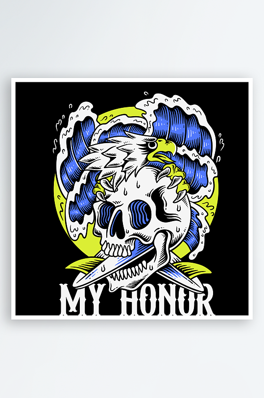 创意矢量潮流印花元素-众图网