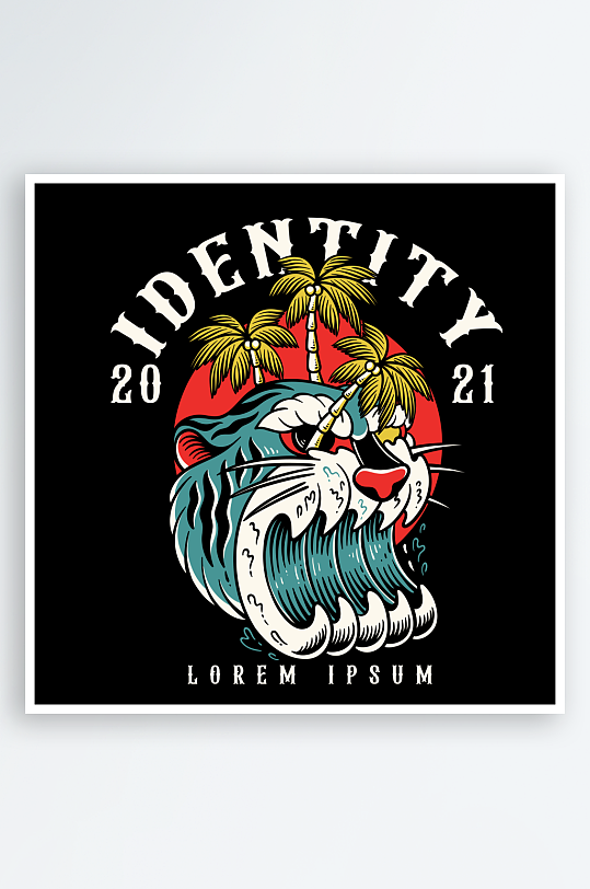 创意矢量潮流印花元素-众图网