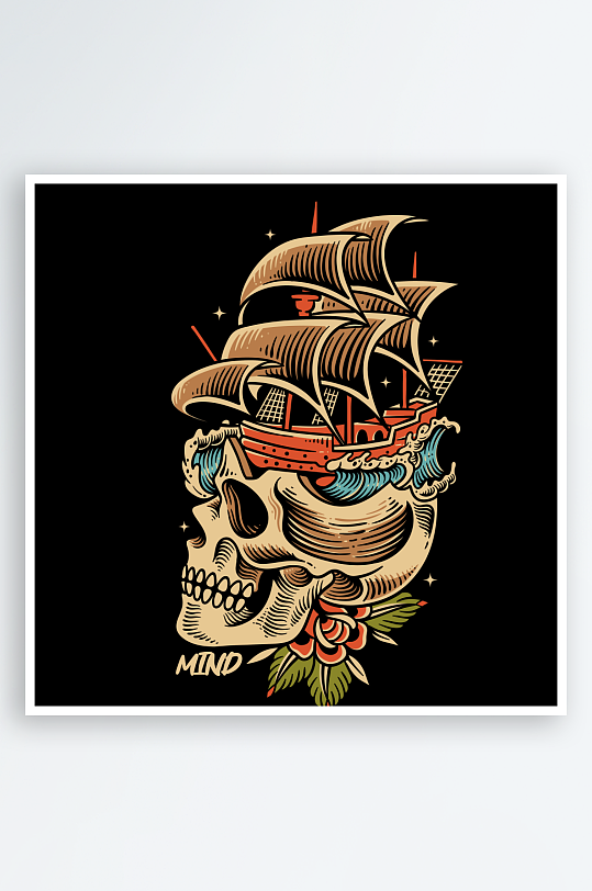 创意矢量潮流印花元素-众图网